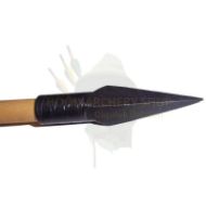 Picture of 14g Traditional Medieval Bow Hunting Archery Broadhead Bodkin Arrow Head Point Handsmithed Wooden Arrow Hand forged Iron Arowhead