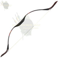 Gambar 30-50 lbs Medieval Recurve Traditional Wooden Hunting Archery Bow with Epoxy Resin One-piece Longbow Bow Outdoor Shooting Hunger Games