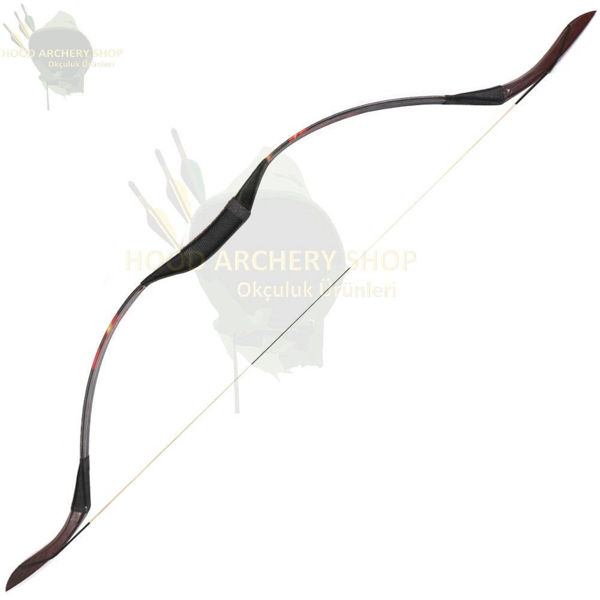 30-50 lbs Medieval Recurve Traditional Wooden Hunting Archery Bow with Epoxy Resin One-piece Longbow Bow Outdoor Shooting Hunger Games の画像