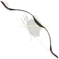 Gambar 30-50 lbs Medieval Recurve Traditional Wooden Hunting Archery Bow with Epoxy Resin One-piece Longbow Bow Outdoor Shooting Hunger Games