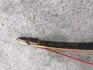 Picture of 30-50lbs Medieval Recurve Traditional Wooden Hunting Archery Bow with High-tech Riser Silencer Longbow Bow Outdoor Shooting Hunger Games