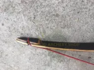 Bild von 30-50lbs mittelalterlicher Recurvebogen aus traditionellem Holz für die Jagd mit Schalldämpfer im High-Tech-Riser Langbogen für das Schießen im Freien Hunger Games