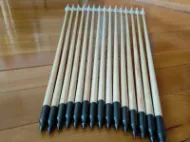 Image de Flèche de tir à l'arc traditionnelle ottomane traditionnelle en bois de pin pour tir à l'arc long classique avec plume de dinde blanche
