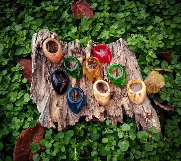 Picture of Amber-Horn Archery Thumb Ring Traditional Medieval Archery Thumb Finger Ring Crafting Hunting Target Archery Thumb Ring Finger Protector