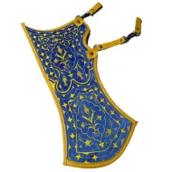 Bild von Bogenköcher, Türkischer Traditioneller Pferdeköcher für Bogenschießen, Hüftköcher, Stoff, Tirkes-Motive, Rittergürtelköcher, Mittelalter-Fantasie, Rot-Gelb