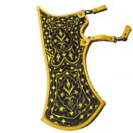 Bild von Bogenköcher, Türkischer Traditioneller Pferdeköcher für Bogenschießen, Hüftköcher, Stoff, Tirkes-Motive, Rittergürtelköcher, Mittelalter-Fantasie, Rot-Gelb