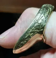 Bild von Bogenschießen Daumenring Traditionell Mittelalter Bogenschießen Daumen Fingerring Messing Basteln Handgelenk Jagd Ziel Bogenschießen Daumenring Fingerschutz