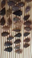 Picture of Carnelian Stone Arrow point for Primitive Arrows Traditional Medieval Bow Hunting Archery Broadhead Bodkin Arrow Head Point Wooden Arrow
