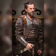 Изображение Resurrection Ertugrul Броня Костюм Османская Турецкая Броня Кафтан Рубашка Брюки Комплект ботинок Воскрешение ertugrul Косплей Костюм Броня