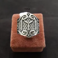 Picture of Ertugrul Archery Thumbring 925 Silver Traditional Medieval Archery Thumb Finger Ring Crafting Wrist Hunting Horse