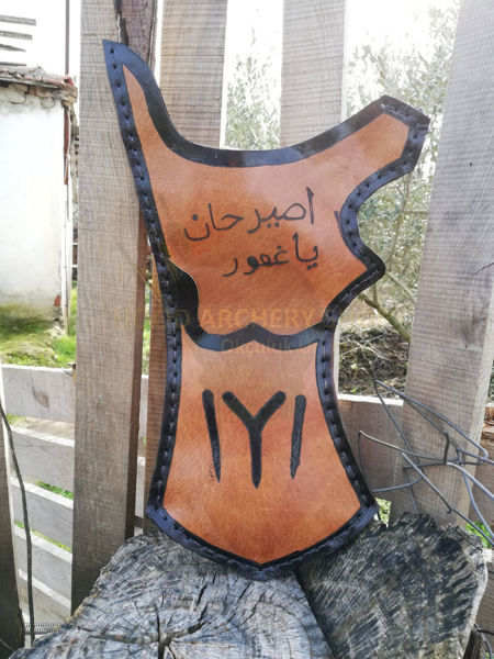 Kép Ertugrul tegez oszmán lovasíjászat bőr csípőtegez Tirkes övtegez, középkori fantasy
