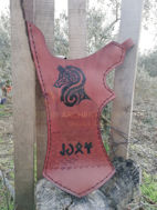 Bild på Ertugrul Quiver Ottoman Horseback Bågskytte Läder Hip Quiver Tirkes Bälte Quiver, Medeltida Fantasy