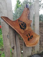 Bild på Ertugrul Quiver Ottoman Horseback Bågskytte Läder Hip Quiver Tirkes Bälte Quiver, Medeltida Fantasy