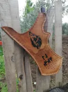 Picture of Ertugrul Quiver Ottoman Horseback Archery Leather Hip Quiver Tirkes Belt Quiver, Medieval Fantasy