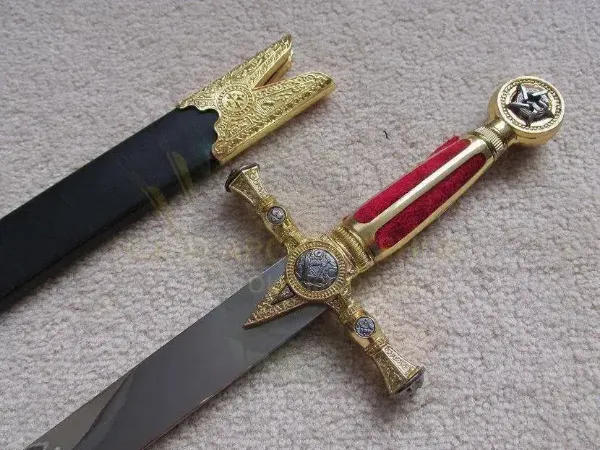 Billede af Middelalderlig frimurer Templar Sword Knife Cosplay
