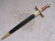 Billede af Middelalderlig frimurer Templar Sword Knife Cosplay