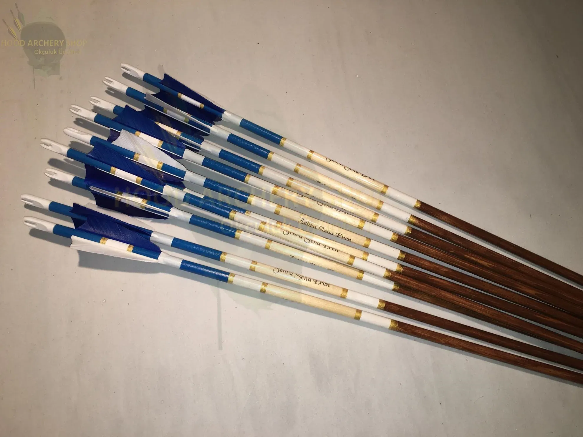 31 Flèches De Chasse à L'arc En Bois Avec Plumes Dinde Et Pointe Métal - SHARROW