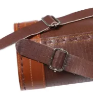 Bild von Mittelalterlicher traditioneller Recurve-Bogen, Bogenschießen, Schulter-Rückenköcher, Bogen, echtes Leder, Pfeilhalter, Tasche, Jagd, Bogenschießen, Tackle-Ausrüstung