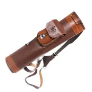 Bild von Mittelalterlicher traditioneller Recurve-Bogen, Bogenschießen, Schulter-Rückenköcher, Bogen, echtes Leder, Pfeilhalter, Tasche, Jagd, Bogenschießen, Tackle-Ausrüstung