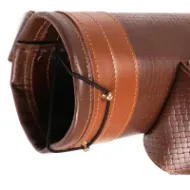 Bild von Mittelalterlicher traditioneller Recurve-Bogen, Bogenschießen, Schulter-Rückenköcher, Bogen, echtes Leder, Pfeilhalter, Tasche, Jagd, Bogenschießen, Tackle-Ausrüstung