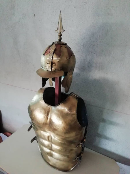 Picture of Spartan Roman Steel Muscle Breast Plate Set Medieval Warrior Armor Cosplay Knight Historical Medieval Battle armor
