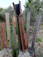 Turkish Quiver with Traditional Motifs Ottoman Gokturk Horseback Archery Leather Back and Hip Quiver Tirkes With. ürün görseli