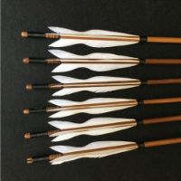 Details about   Bamboo Arrows Archery 5'' Natural Feather Arrowheads Traditional Bow Hunting 