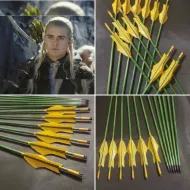 Poza cu Stăpânul Inelelor Săgeată Legolas din lemn de pin pentru tir cu arcul și cosplay