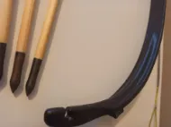 Bild von Türkischer Bogen zum Fliegen, Bogenschießen, Ottoman-Bogen, traditioneller Pferdebogen, Recurve-Bogen, montierter Bogenschießen-Bogen, Ziel-Bogenschießen, kurzer Bogen, 20–90 Pfund, komplett aus Kunstharz