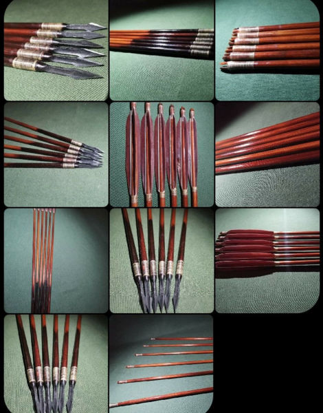 Picture of wooden  ottoman hunting arrows