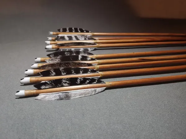 Bild von Skythische Pfeile Jagdpfeil mit Lauf, türkische osmanische Bogenschießenpfeile, historische Nachbildung