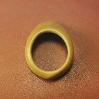 Picture of Wooden Archery Thumb Ring Traditional Medieval Archery Thumb Finger Ring Crafting Hunting Target Archery Thumb Ring Finger Protector