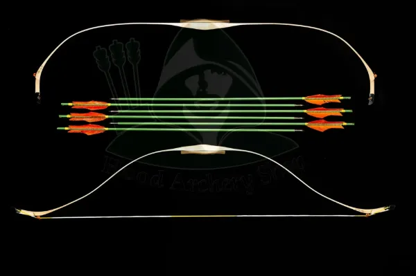 Picture of Turkish Bow Laminated Wooden Ottoman Bow Traditional Horse Bow Recurve Bow Mounted Archery Bow Target Archery Short Bow Clout Archery 20 - 100 pound
