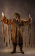 Picture of Shaman Dress Clothing Costume Accessories Drum Set Shamanic Healing Ceremonie Larp Costume
