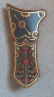 Picture of Ottoman Quiver Set like Stockholm museum Black type with Traditional Motifs Ottoman Horseback Archery Leather Hip Quiver Tirkes Knight Belt