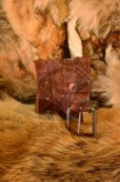 Picture of Archery Quiver Horse Bow Holster set Turkish Traditional Leather Horseback Archery Hip Quiver Belt Quiver with Traditional Motif