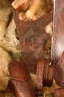 Picture of Archery Quiver Horse Bow Holster set Turkish Traditional Leather Horseback Archery Hip Quiver Belt Quiver with Traditional Motif