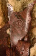 Picture of Archery Quiver Horse Bow Holster set Turkish Traditional Leather Horseback Archery Hip Quiver Belt Quiver with Traditional Motif