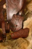 Picture of Archery Quiver Horse Bow Holster set Turkish Traditional Leather Horseback Archery Hip Quiver Belt Quiver with Traditional Motif