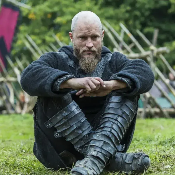 Bild på VIKING Ragnar lothbrok läderboots lamellskor Viking warriors skor