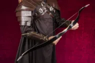 Bild på Legolas Elven Pauldrons Shoulder Armor Sagan om ringen cosplay läderrustning