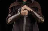Bild på Legolas Elven Pauldrons Shoulder Armor Sagan om ringen cosplay läderrustning
