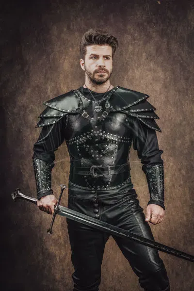 Billede af The Witcher Cosplay Costume Sæson 2 Læderrustning Gerald Of the Rivia Cosplay