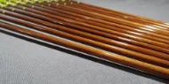 Picture of Wooden Archery Arrows with Neon Yellow Turkey Feather With Self Nock  Barrelled Crested Arrows Archery Premium Personalized Arrow For Recurve Bow Longbow Medieval Traditional Ottoman Hunting Shoot