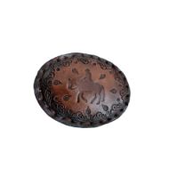 Picture of Leather Belt Buckle With Horse Figure, Unisex Buckle