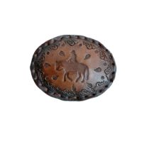 Picture of Leather Belt Buckle With Horse Figure, Unisex Buckle