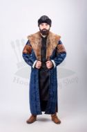 Picture of Ertugrul Ghazi Dress Uc Bey Kaftan Dress Costume Medieval Robe Kaftan Silk robes and Kimonos Ottoman Man Dress Kaftan Shirt