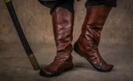 Bild von Kurulus Osman Ghazi Rüstung Kostüm Osmanische türkische Rüstung Kaftan Shirt Hose Stiefel Set Auferstehung Osman Cosplay Kostüm Rüstung