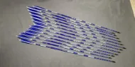 Picture of Wooden Archery Personalized Arrow Blue White Turkey Feather Tezhib Art Painted With Self Nock Barrelled Crested Arrows For Recurve Bow Longbow Medieval Traditional Ottoman Hunting Shoot with Blue Turkey Feather