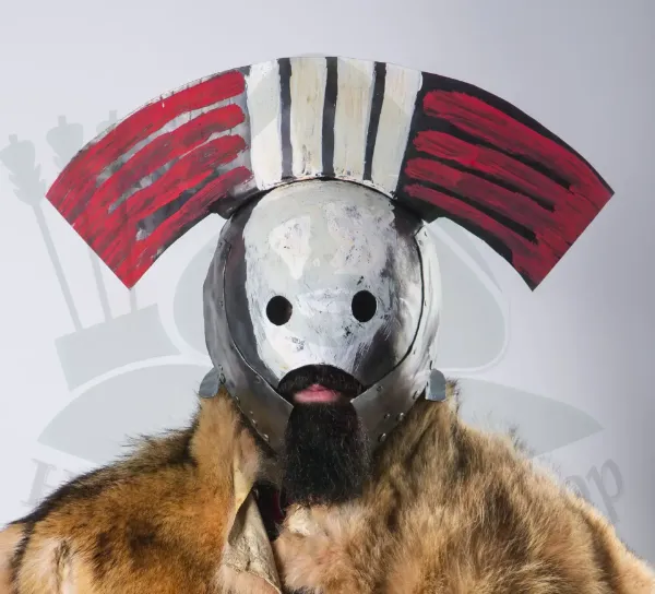 Εικόνα της Lord Of The Rings Uruk Hai Helmet Mask Hand Of Saruman Orc Handforged Steel Helmet
